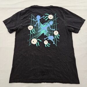 Rick and Morty Adult Swim Black Short Sleeve Cotton T-Shirt Men's L